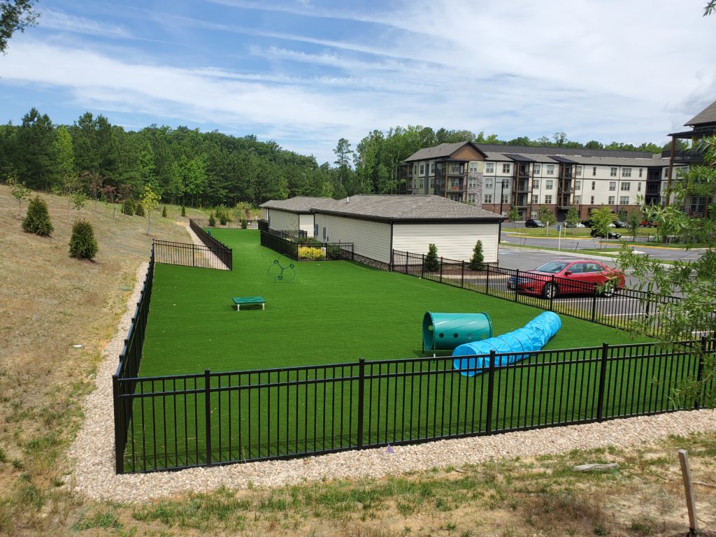commercial artificial grass dog park