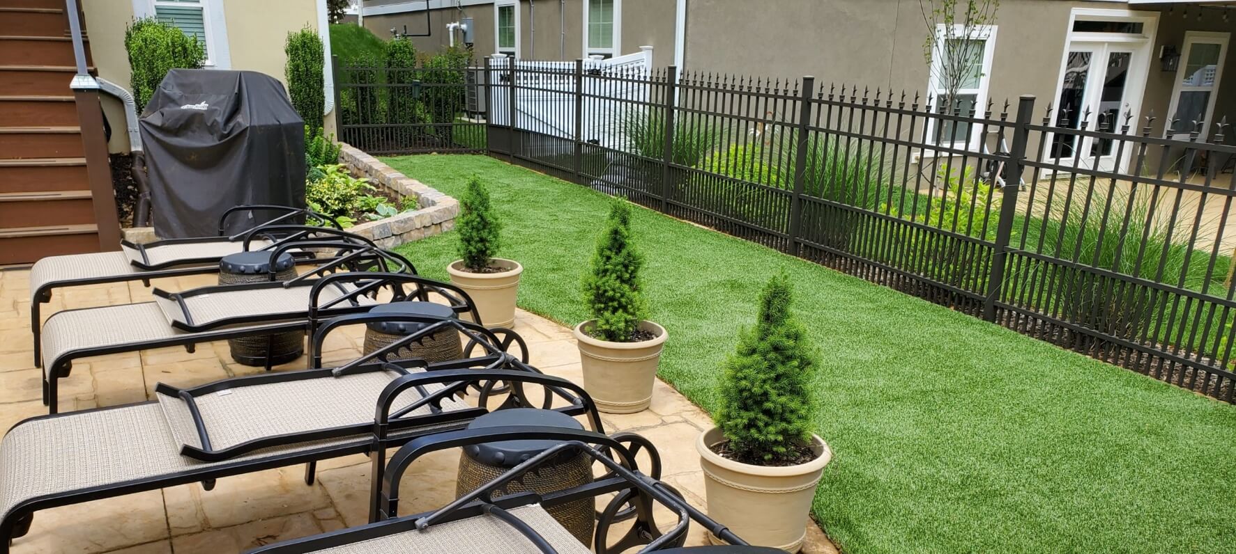 STR-Application-22 Residential artificial grass backyard