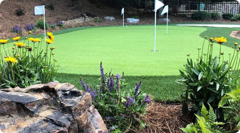 Putting Green NGC42 surface golf turf installation