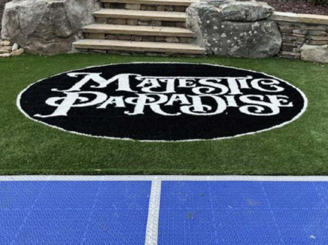Custom logo turf